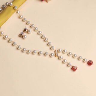 Tye Shape Kundan Patti Wire with Shell Pearl & Quartz Stone | Brass Gold Polish Jewelry Making Material