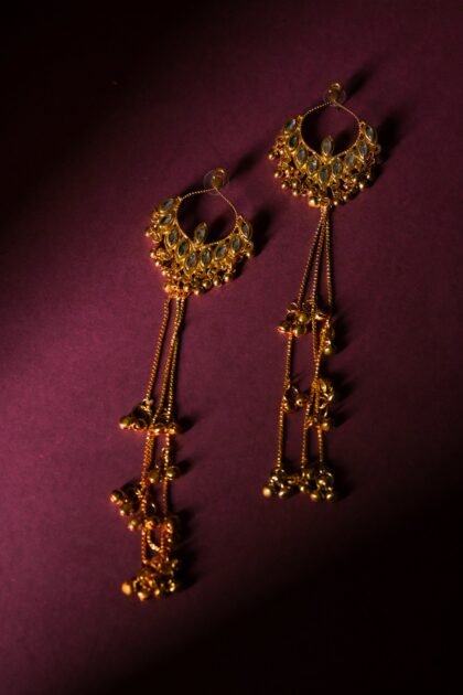 TJ long golden EARRING NEW  3